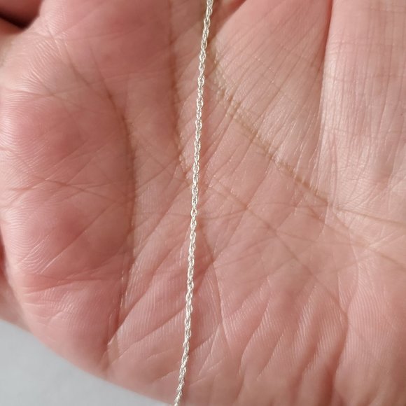 18" Sterling Silver Add A Bead Chain/Necklace - 18"  - gift for her, them - Picture 2 of 5